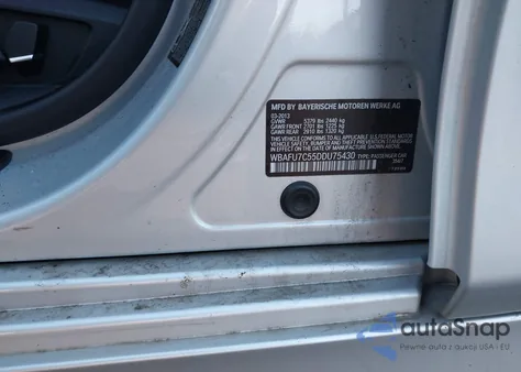 2013 BMW 535I xDrive из США, поврежденный, VIN WBAFU7C55DDU75430